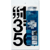 Chartpak® Vinyl Numbers, 3"H, 16/ST, Black