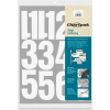 Chartpak® Vinyl Numbers, 4"H, White