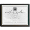 DAX Certificate Frames, DAXN1188N5, 8.5" x 11", Black & Gold Frame, 1 Each