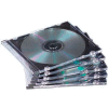 Fellowes® Thin Jewel Case, 98335, 5-3/8" X 3/16" X 4-15/16", 100/Pk, Black/Clear