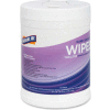 Genuine Joe Hand Sanitizing Wipes Lemon 6" x 8", 240 Wipes/Tub, 1 Tub/Case - GJO14144EA