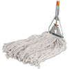 Genuine Joe Wet Mop, 4-Ply, 15/16"x60" Wood Handle, 24 oz., Natural Cotton, GJO54201
