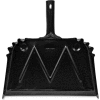 Genuine Joe Dust Pan, Metal, 20 Gauge Steel, 12", Black - GJO85151