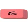 Integra™ Pencil Eraser, Beveled End, Medium, 4/5"x2"x2/5", Pink