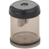 Integra™ Pencil Sharpener, Single Hole, Plastic, 1-7/8", Smoke/Black