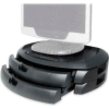 Kantek MS200B LCD Monitor Stand With Two Drawers, Black