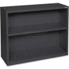 Lorell Fortress Series 2-Shelf Bookcase, LLR41282, 13"W x 34-1/2"D x 30"H, Black