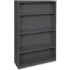 Lorell Fortress Series 4-Shelf Bookcase, LLR41288, 13"W x 34-1/2"D x 60"H, Black