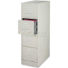 Lorell® 4-Drawer Commercial-Grade Vertical File Cabinet, 15"W x 22"D x 52"H, Gray