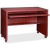 Lorell® Computer Workstation - 41-3/8"W x 23-5/8"D x 29-1/2"H - Mahogany - Essentials Series