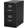 Lorell® 2-Drawer Heavy Duty Vertical File Cabinet, 15"W x 26-1/2"D x 28-3/8"H, Black