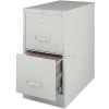 Lorell® 2-Drawer Heavy Duty Vertical File Cabinet, 15"W x 26-1/2"D x 28-3/8"H, Gray