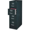 Lorell® 4-Drawer Heavy Duty Vertical File Cabinet, 18"W x 26-1/2"D x 52"H, Black