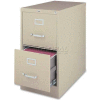 Lorell® 2-Drawer Heavy Duty Vertical File Cabinet, 18"W x 26-1/2"D x 28-3/8"H, Putty