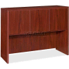 Lorell® Hutch With Doors - 48"W x 17"D x 36"H - Mahogany - Essentials Series