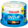Maxell DVD Recordable Media, MAX638011, DVD-R Media, 16x Speed, 4.70 GB Capcity