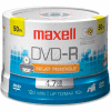 Maxell DVD Recordable Media, MAX638022, DVD-R Media, 16x Speed, 4.70 GB Capcity