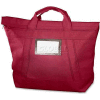 MMF Fire Guard Locking Courier Bag 2325002W17, 18" Width x 18" Length x 7" Gusset, Burgundy