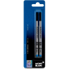 MontBlanc® Rollerball Pen Refill - For Classique and Starwalker, Blue Ink, Medium Tip, 2/Pack