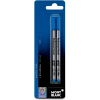 MontBlanc® Rollerball Pen Refill, Blue Ink, Fine Tip, 2/Pack