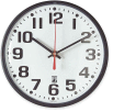 SKILCRAFT 8" Black Body Selfset Wall Clock, Black