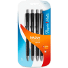 Paper Mate® Retractable Ballpoint Pens, Black Ink, Black Barrel, 4/Pack
