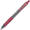 Pilot® Gel Pen w/Rubber Grip, Burgundy Ink, Translucent Barrel, Dozen