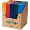 Roaring Spring® Standard Colors Embossed 2 Pocket Portfolio 9-1/2" x 11-3/4", Assorted, 100/Pk