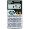Sharp® 10-Digit Scientific Calculator, EL344RB, W/Wallet, 2-3/4" X 4-7/8" X 1/4", Silver