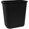 Sparco Rectangular Wastebasket, 28 Quart - Black - Pkg Qty 12