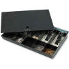Sparco Locking Cover Money Tray 15505 w/10 Compartment Tray,  16&quot;W x 11&quot;D x 2-5/16&quot;H, Black