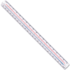 Staedtler® Plastic Engineers Triangular Scales,12", White