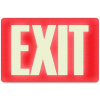 U.S. Stamp & Sign Glow In The Dark Sign, 4792, EXIT, 12"W X 8"H, Red/White