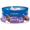 Verbatim® DVD+R, 96190, 16X Speed, 4.7GB, Inkjet/Hub Printable, 25/Pk, White