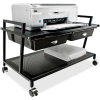 Vertiflex® Underdesk Machine Stand with Two Drawers, Black