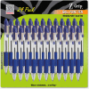 Zebra Z-Grip Retractable Ballpoint Pen, Blue Ink, Medium, 24/Pack