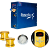 SteamSpa Indulgence IN1200GD Steam Generator Package, 12KW, Polished Brass