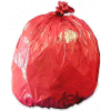 Medegen Red Biohazard Waste Disposable Bags, 1.2 mil, 10 Gallon, 24" x 24", 50/Box
