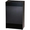Rubbermaid® Silhouette SR14E Rectangular Open Top Receptacle w/Plastic Liner, 13 Gallon - Black