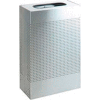 Rubbermaid® Silhouette SR14 Rectangular Open Top Receptacle w/Liner, 13 Gal - Stainless Steel
