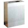 Rubbermaid® Silhouette SR18 Rectangular Open Top Can w/Liner, 22-1/2 Gallon - Stainless Steel