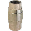 1/2" FNPT Nickel-Plated Brass Check Valve with Stainless Steel Poppet