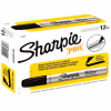 Sharpie® Pro Permanent Marker, Chisel Tip, Industrial Strength, Black - Pkg Qty 12