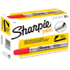 Sharpie® Pro Permanent Marker, Chisel Tip, Industrial Strength, Red - Pkg Qty 12