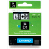 DYMO® D1 Standard Labels 3/8" Black on Clear - Pkg Qty 5