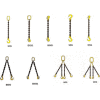 Safeway Sling 9/32" x 3' Four Leg Alloy Chain Sling with Grab Hook Each Leg C.281X03QOG