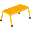 Aluminum Yellow Step Stand - 1 Step Welded - SSA-1-Y