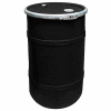 US Roto Molding 20 Gallon Plastic Drum SS-OH-20 - Open Head with Bung Cover - Bolt Ring - Black