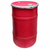 US Roto Molding 20 Gallon Plastic Drum SS-OH-20 - Open Head with Bung Cover - Bolt Ring - Red