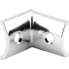 Alcove Clip, Right Angle, Curved, Satin - 650-6651 - Pkg Qty 4